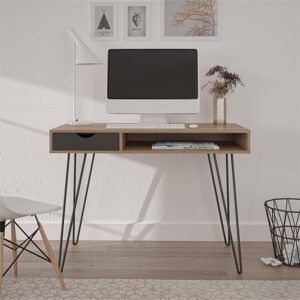 Catoosa Wooden Laptop Desk With 1 Drawer In Natural